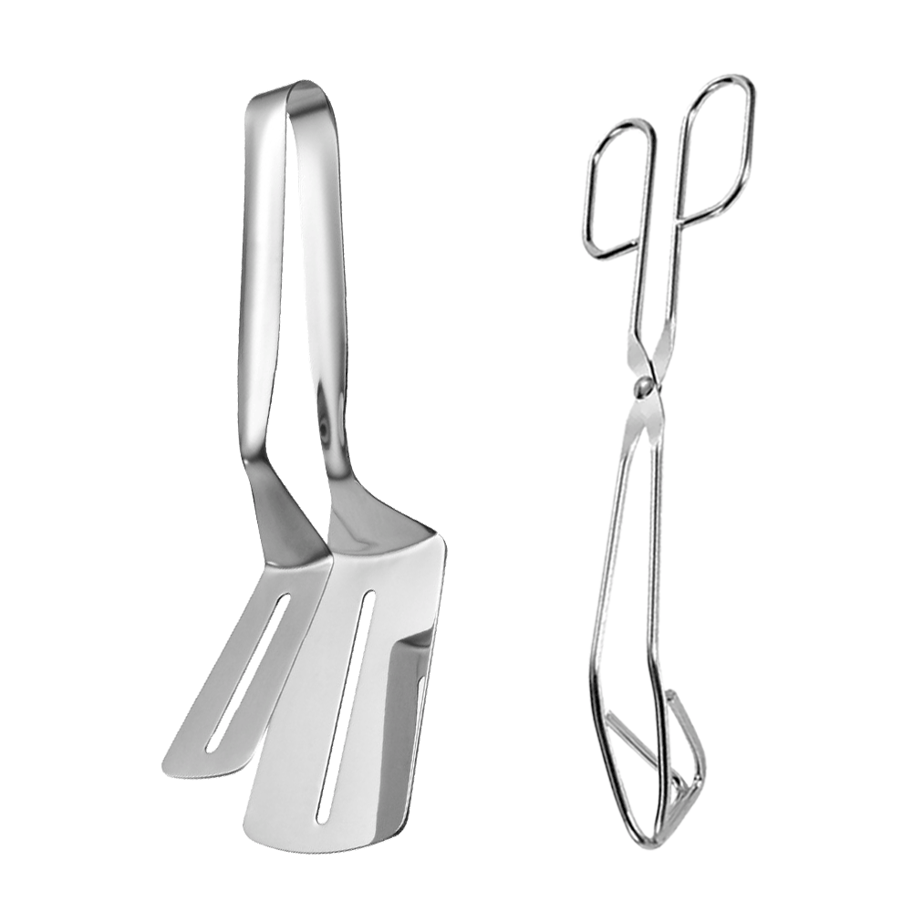 비로르 304 스텐 가위형 삼각 집게 + 304 더블 뒤집개 세트, 1개 9,400원