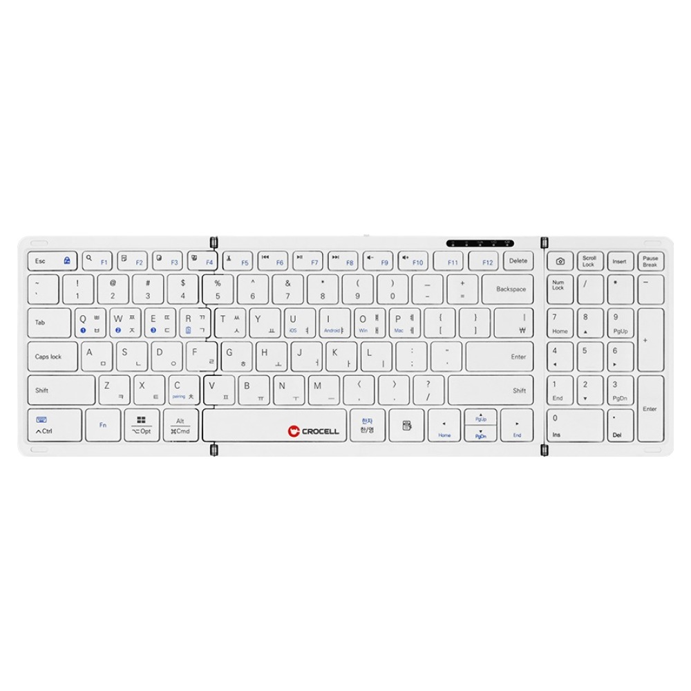 크로셀 저소음 블루투스 접이식 애플 아이패드 휴대폰 무선 키보드 51,750원