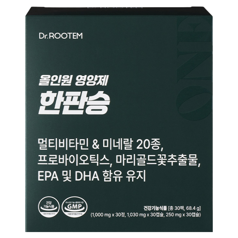 닥터루템 정품 올인원 영양제 한판승, 1개, 30회분 24,900원