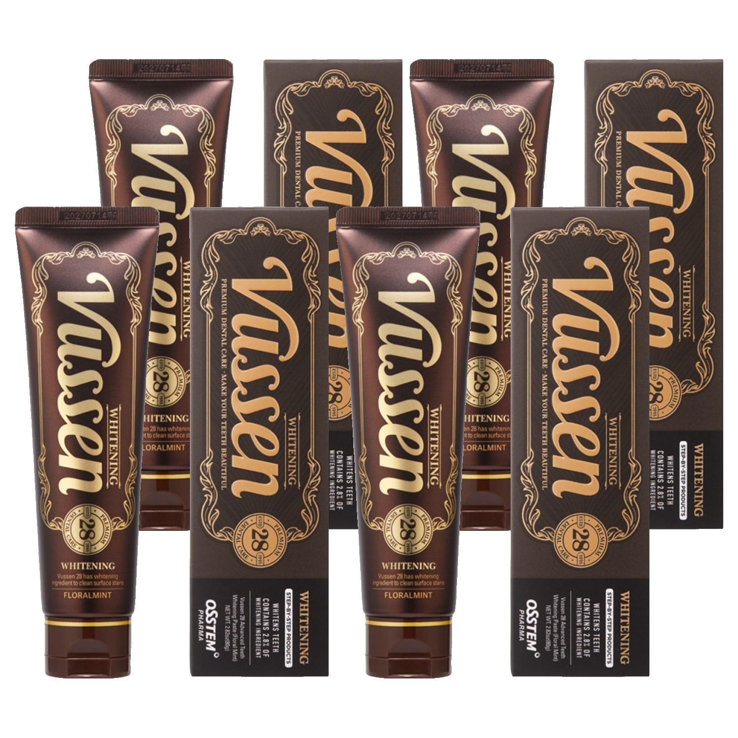 오스템 뷰센 28 미백 치약 플로랄민트향, 80g, 4개 23,500원