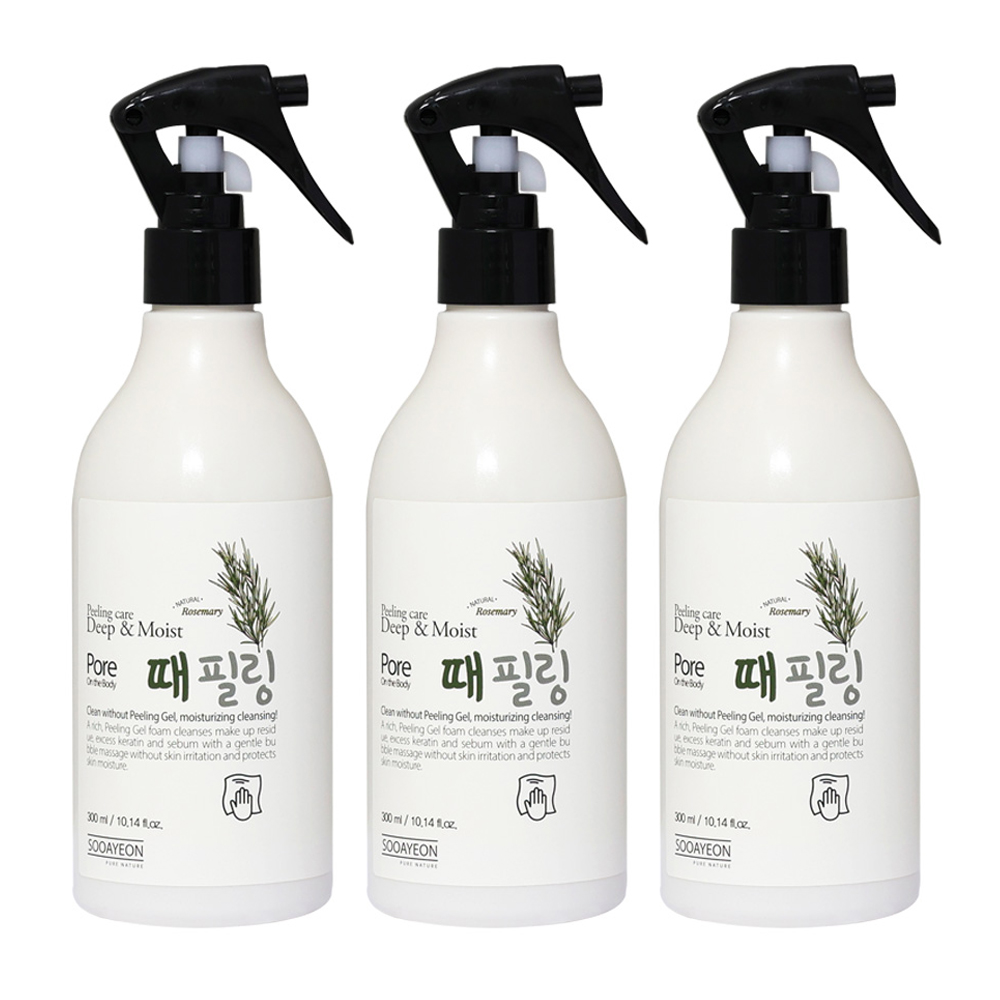 수아연 딥앤모이스처 때필링 각질제거 젤 로즈마리, 3개, 300ml 14,700원