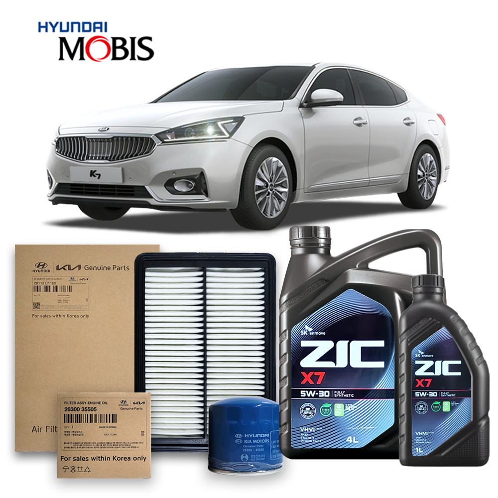 올뉴 K7 2세대 (16-19년식) 2.4 가솔린 순정필터+지크오일 5W30 3종 67,730원