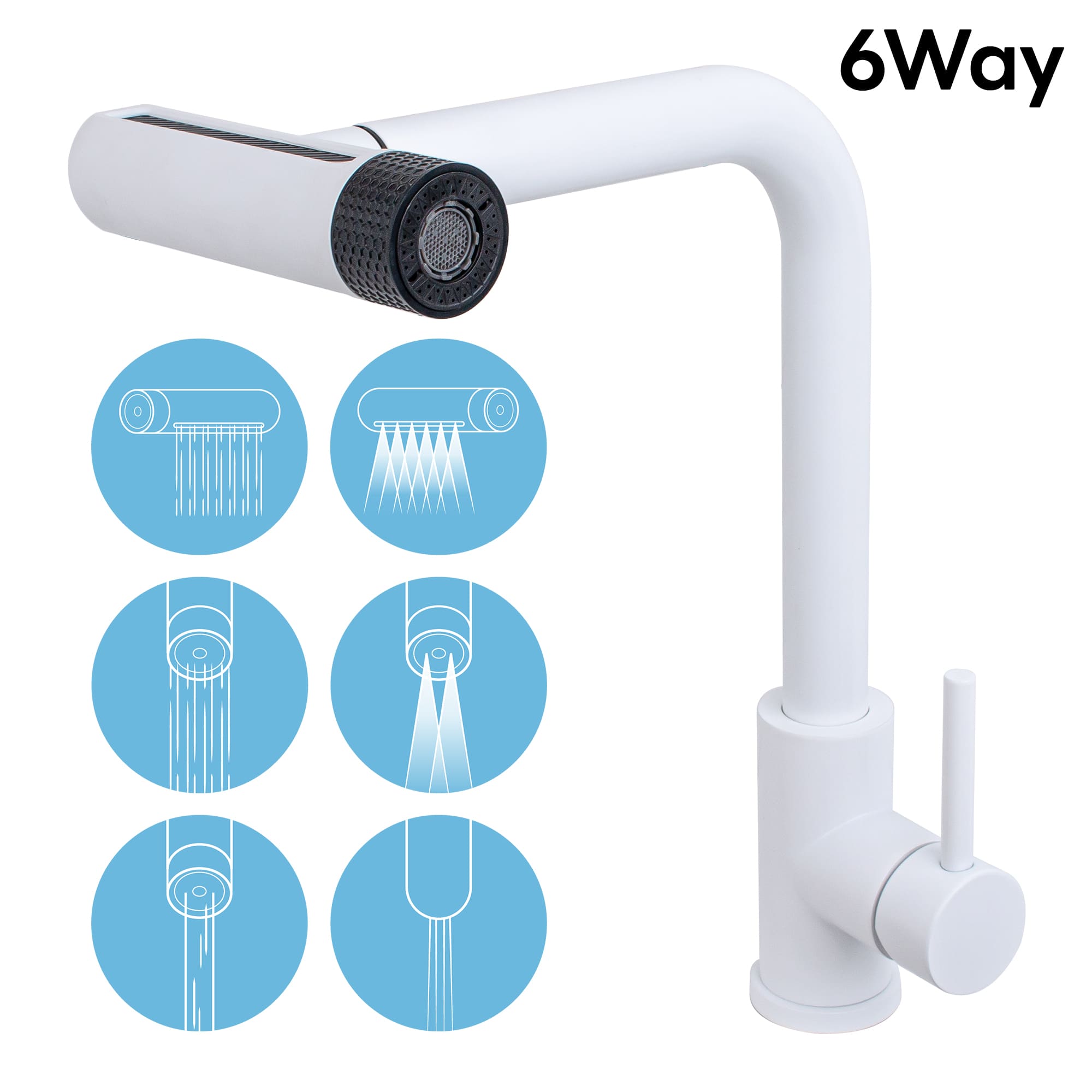 비욘드퍼니싱 6WAY 폭포 싱크대 수전, 1세트 55,900원