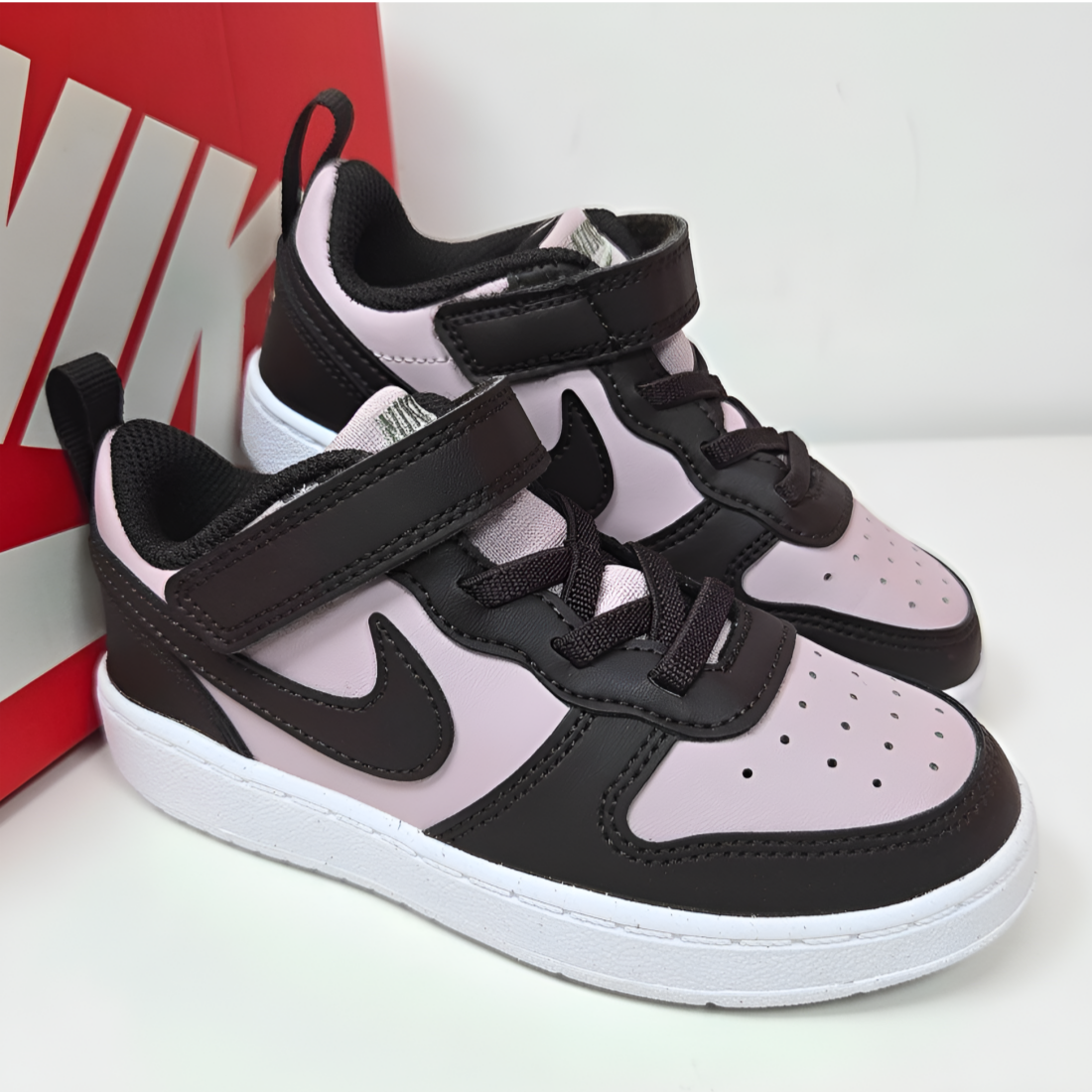 나이키 코트버로우 베이비 핑크 브라운 찍찍이 운동화 리크래프트 발편한 키즈 신발 유아 아동 스니커즈 50,500원