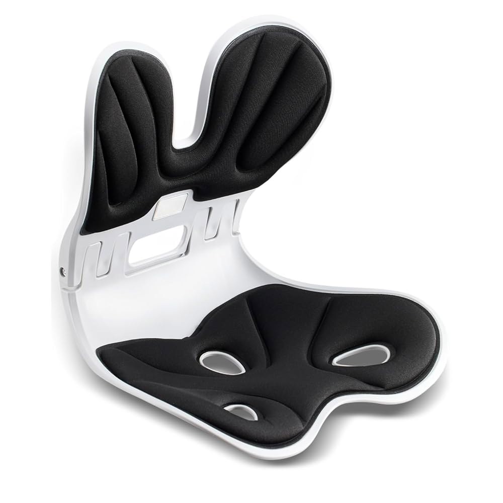 의자용 지지대가 있는 접이식 인체 공학적 근무에 시트 의자 좌석 허리 바닥 위한 교정 책상 쿠션 재택 통증 완화를 자세 이상적 120,100원