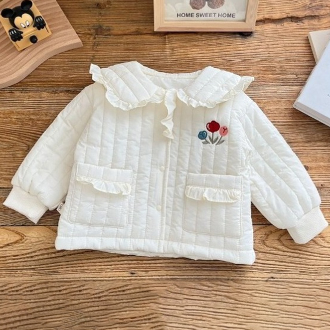 베베니즈 여아용 미니꽃자수 패딩코트 32,800원