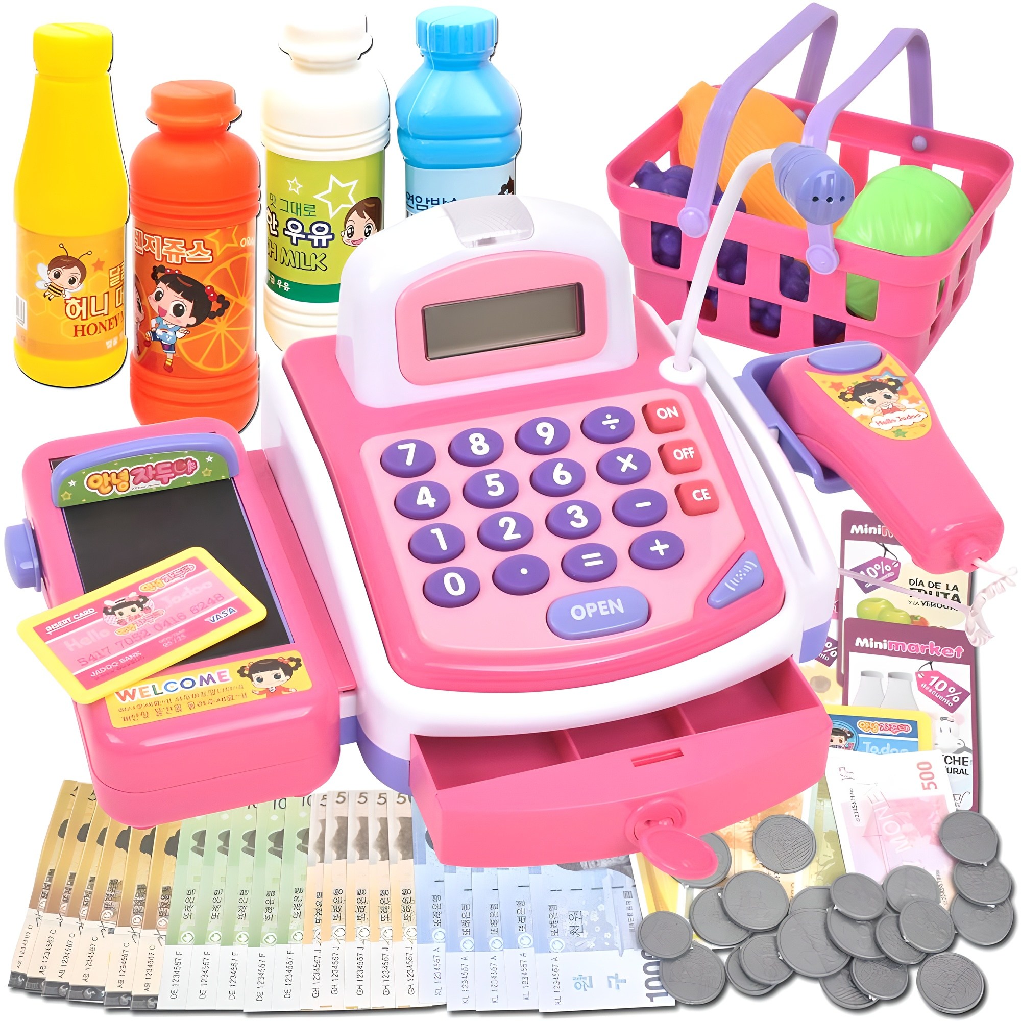 안녕자두야 슈퍼 빅마이크 계산대 쇼핑놀이 21,900원