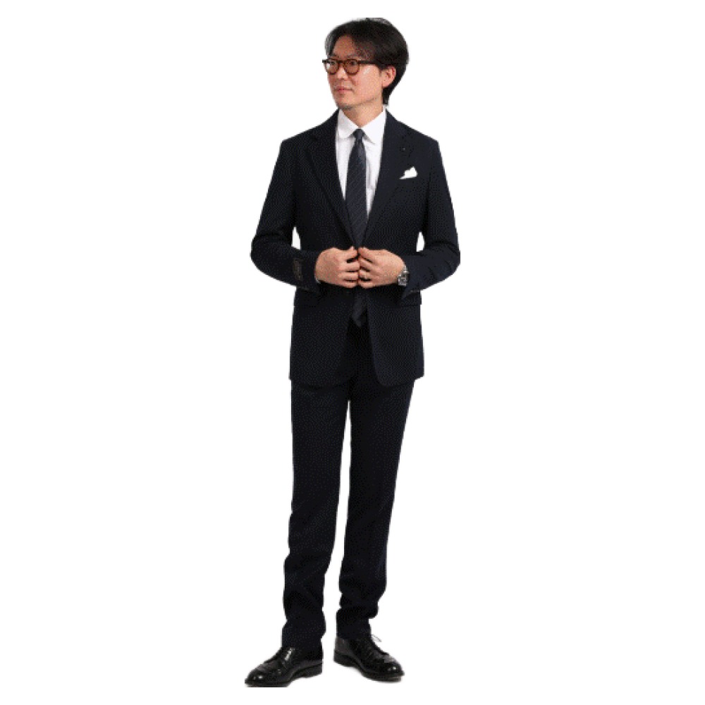 로얄수트 블렌딩 울 솔리드 네이비 정장세트 가을용 209,000원