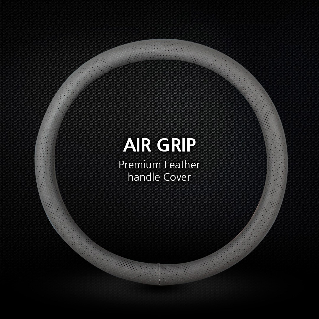 제네시스 G70 G80 G90 GV70 GV80 타공 가죽 핸들커버, 밀크그레 18,900원