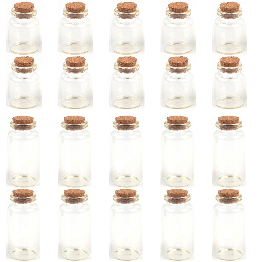 골든트리 미니 소형 코르크 마개 뚜껑 원형 유리병 DP 전시용 코르크병 악세사리 공병, 1세트, 15ml 7,100원
