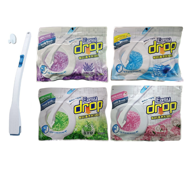 이지드롭 변기크리너 / 핸들 1개+리필4팩(향4종,48개) 16,860원