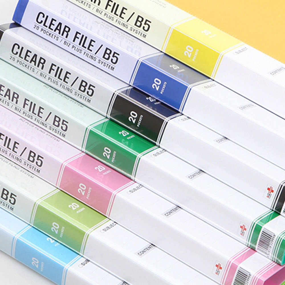 대영바인텍 B5 클리어화일 20매, 1개, 청색 1,500원