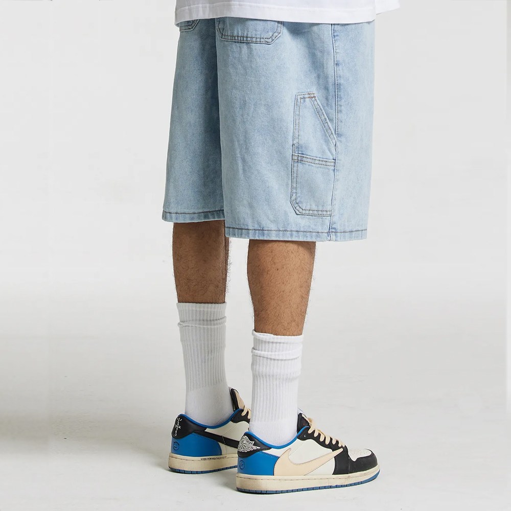 누적판매 12만장 크림소다랩 남녀공용 버뮤다 카펜터 숏밴딩 데님팬츠 반바지 커플바지 27,900원