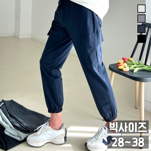 놈시크 (28-38)남성 냉감 조거 바지 시원한 쿨 여름 카고 밴딩 팬츠 빅 사이즈 28,900원