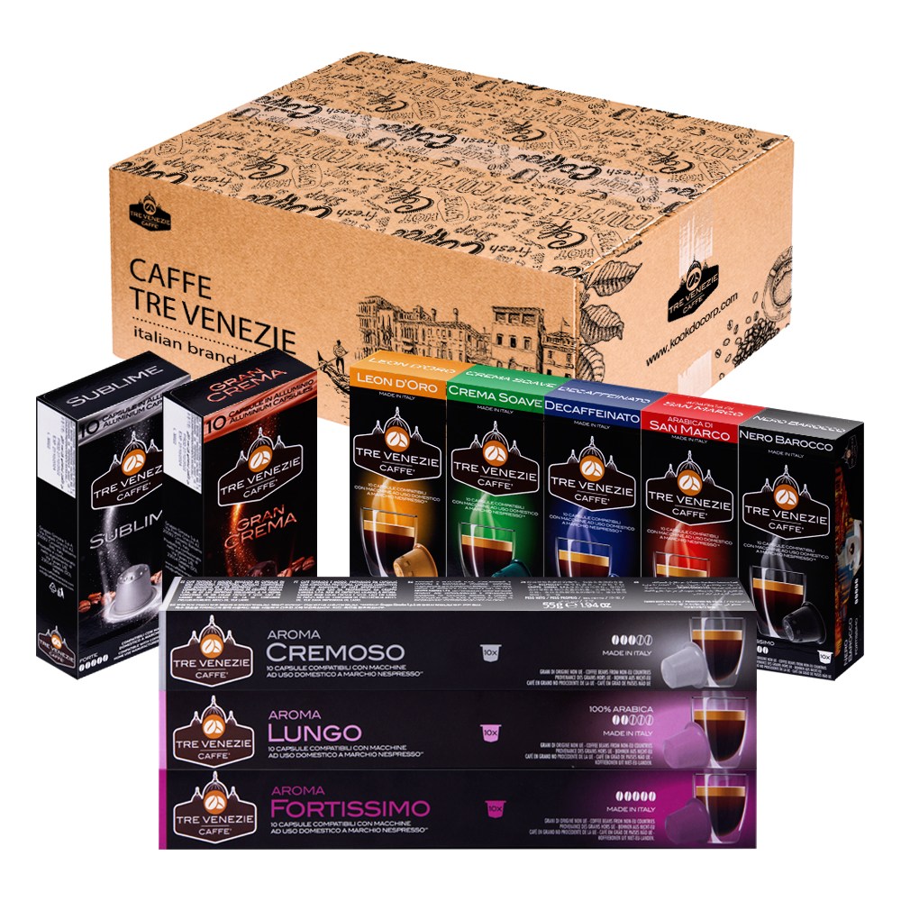 트레베네치아 네스프레소호환 캡슐커피 풀패키지 10팩 1세트, 10박스, 10개입 39,900원