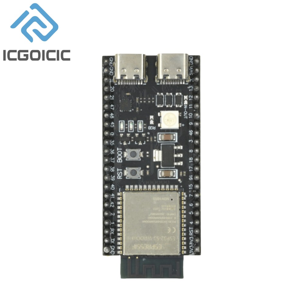 ESP32 S3 DevKitC 1 WiFi+블루투스 호환 사물 인터넷 Type C 개발 보드 코어 보드 ESP32 S3 WROOM 20,600원