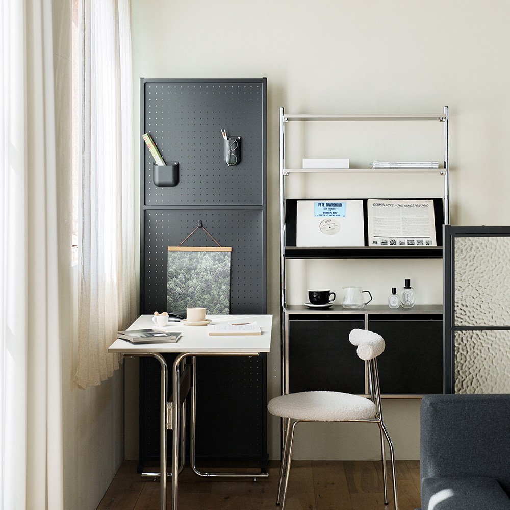 틴우드 타공판 철제파티션 600 (스탠드), 블랙 89,000원