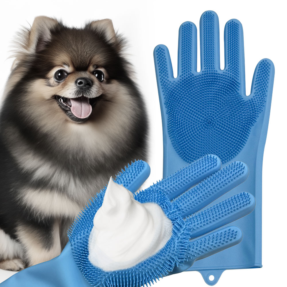 닥터블랭크 강아지 소프트 실리콘 목욕 브러쉬 장갑 양손착용 세트, 블루, 1세트 7,900원