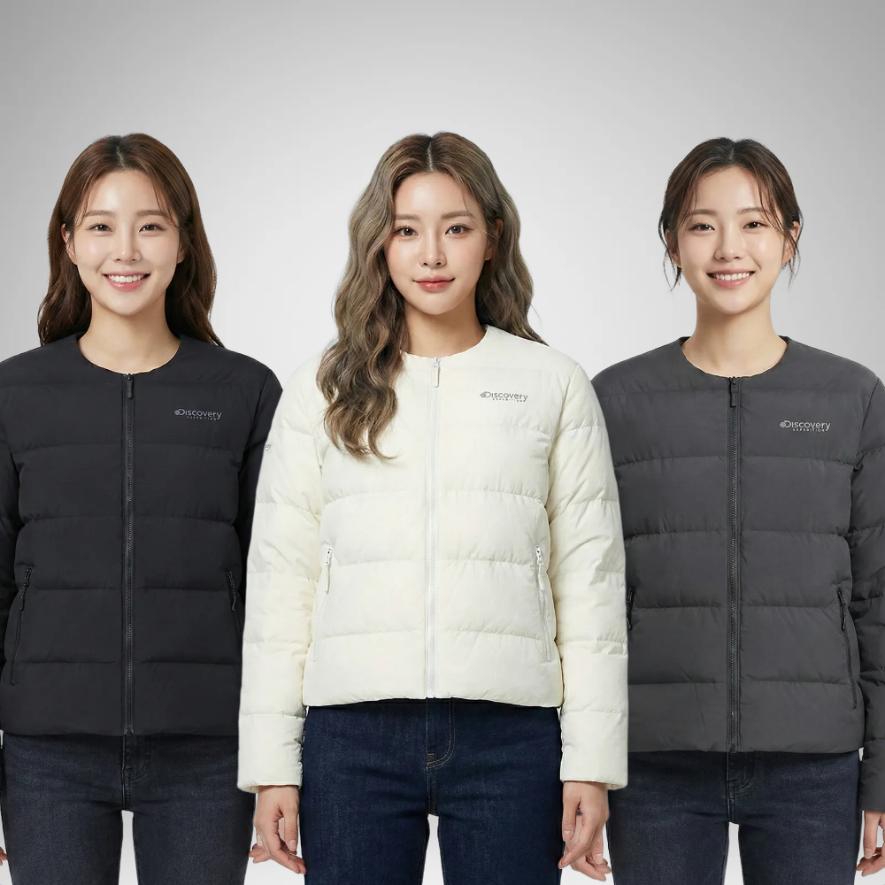 [AS가능] 디스커버리 경량 패딩 픽토르 U 여성 스몰로고 구스다운 패딩 169,000원