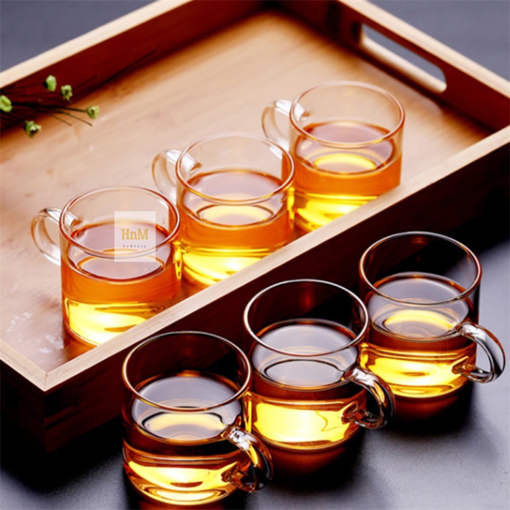 6p 유리 찻잔세트 티잔 홍차잔 허브 티포트 다기 다도, 단일상품, 1개 7,380원