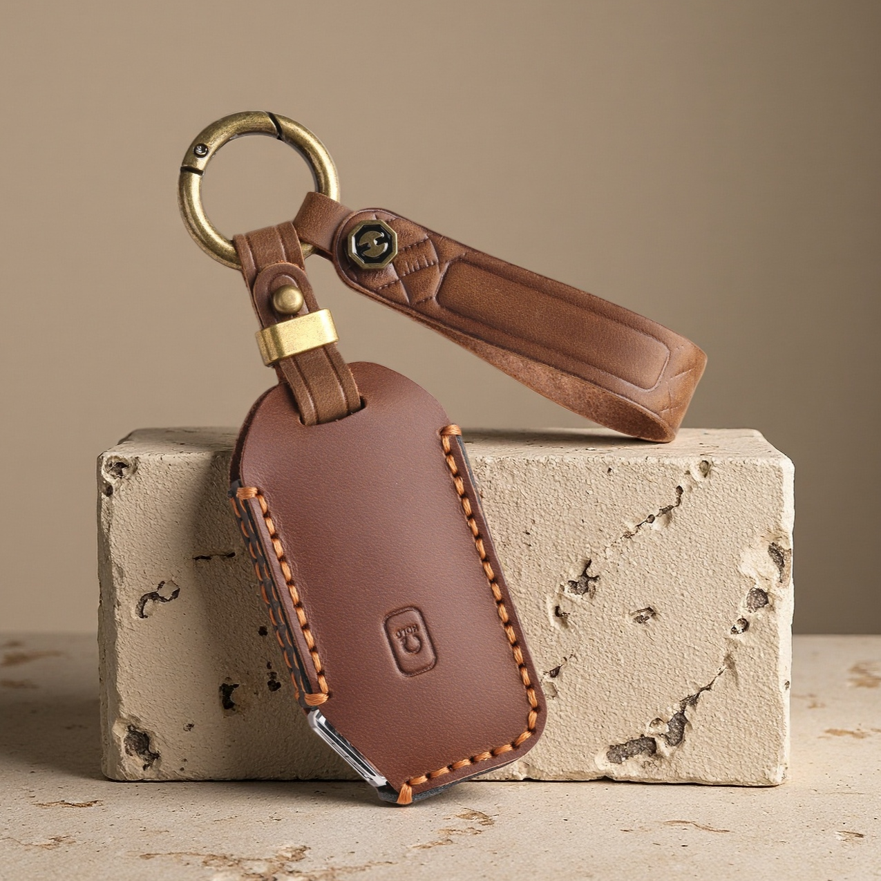 GASUNG 인기 기아 가죽 차키케이스 키홀더+ KIA차량용 키커버 (기아호환 5버튼 7버튼), 5버튼, 레트로 브라운 22,500원