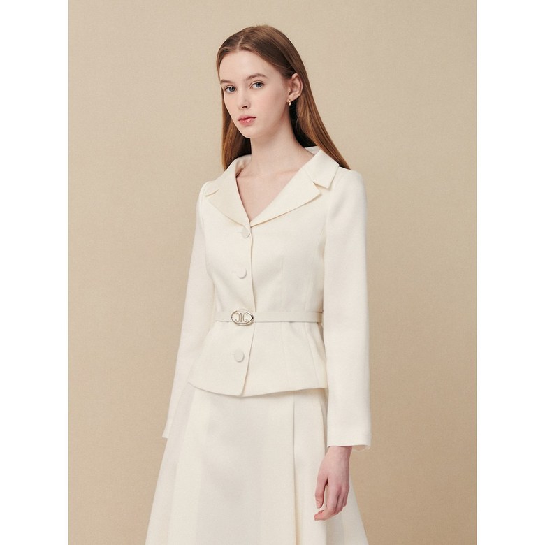 지고트 JR3A0JK141벨티드 페플럼 클래식 자켓 재킷 683,500원