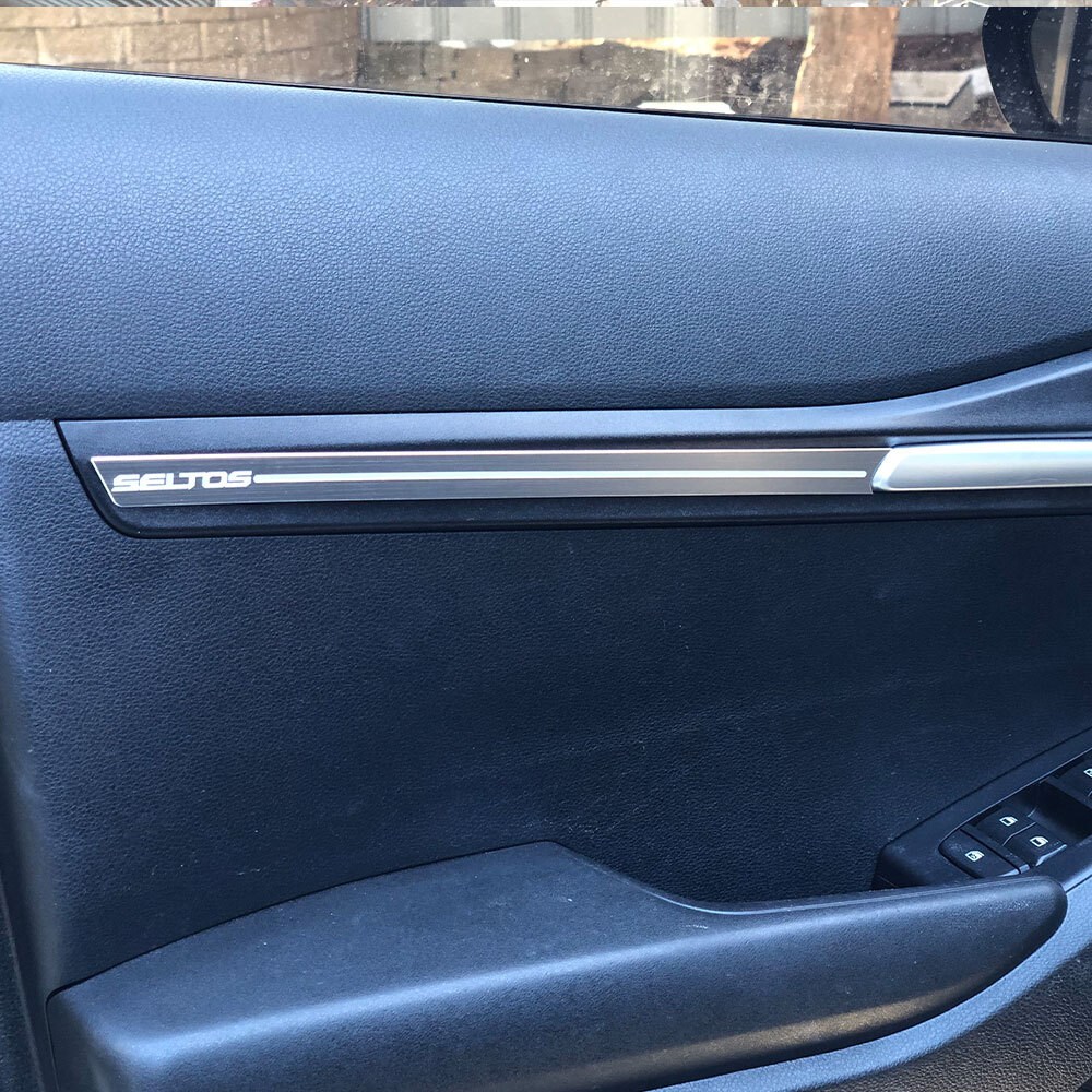 두두카 기아 더뉴 셀토스 튜닝 도어패널 포인트 카본 메탈 몰딩 악세서리 용품 호환, 옵션2.내부 도어패널 하단 전좌석 4P카본 25,000원