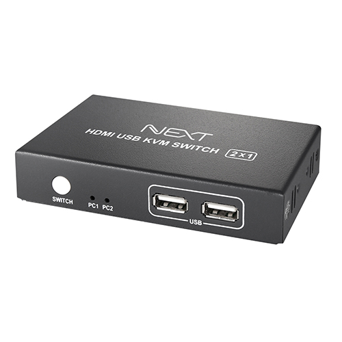 넥스트유 2대1 USB HDMI KVM 스위치 무전원 듀얼모니터, NEXT-7102KVM-4K, 1개 34,000원