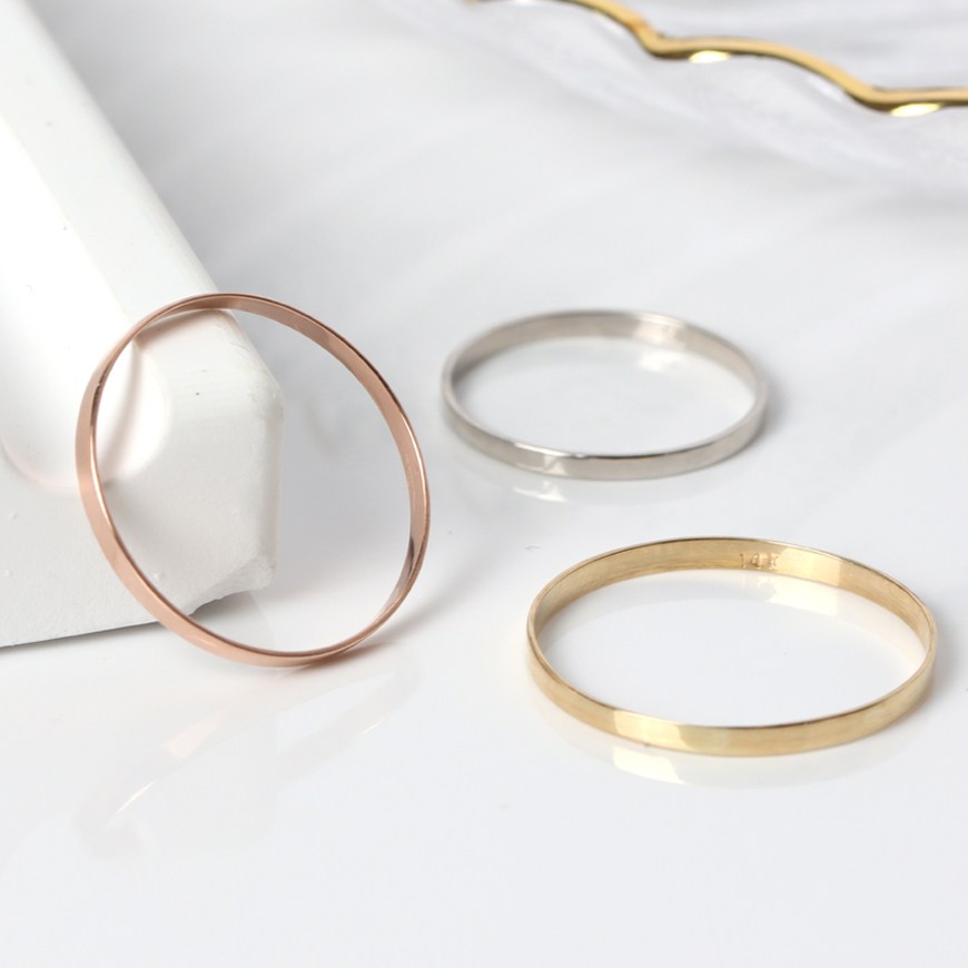 전체 14K 금 평민자 실반지 0.1돈 (0.37g) 109,840원