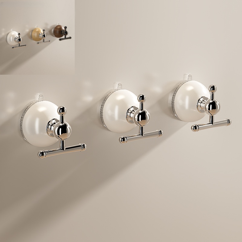 무타공 흡착식 벽걸이 후크 다용도 걸이, 2개, 흰색 8,200원