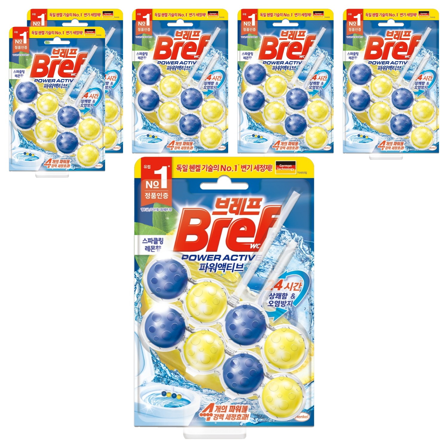 브레프 파워액티브 변기세정제 스파클링 레몬향 17,160원
