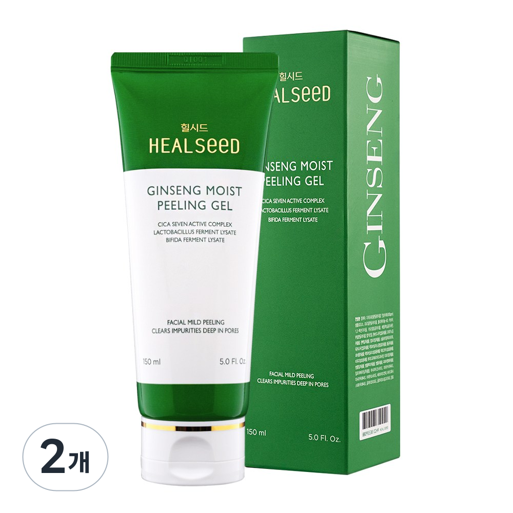 (진정 필링젤) 힐시드 진생 모이스트 저자극 얼굴각질제거 필링젤, 2개, 150ml 17,500원