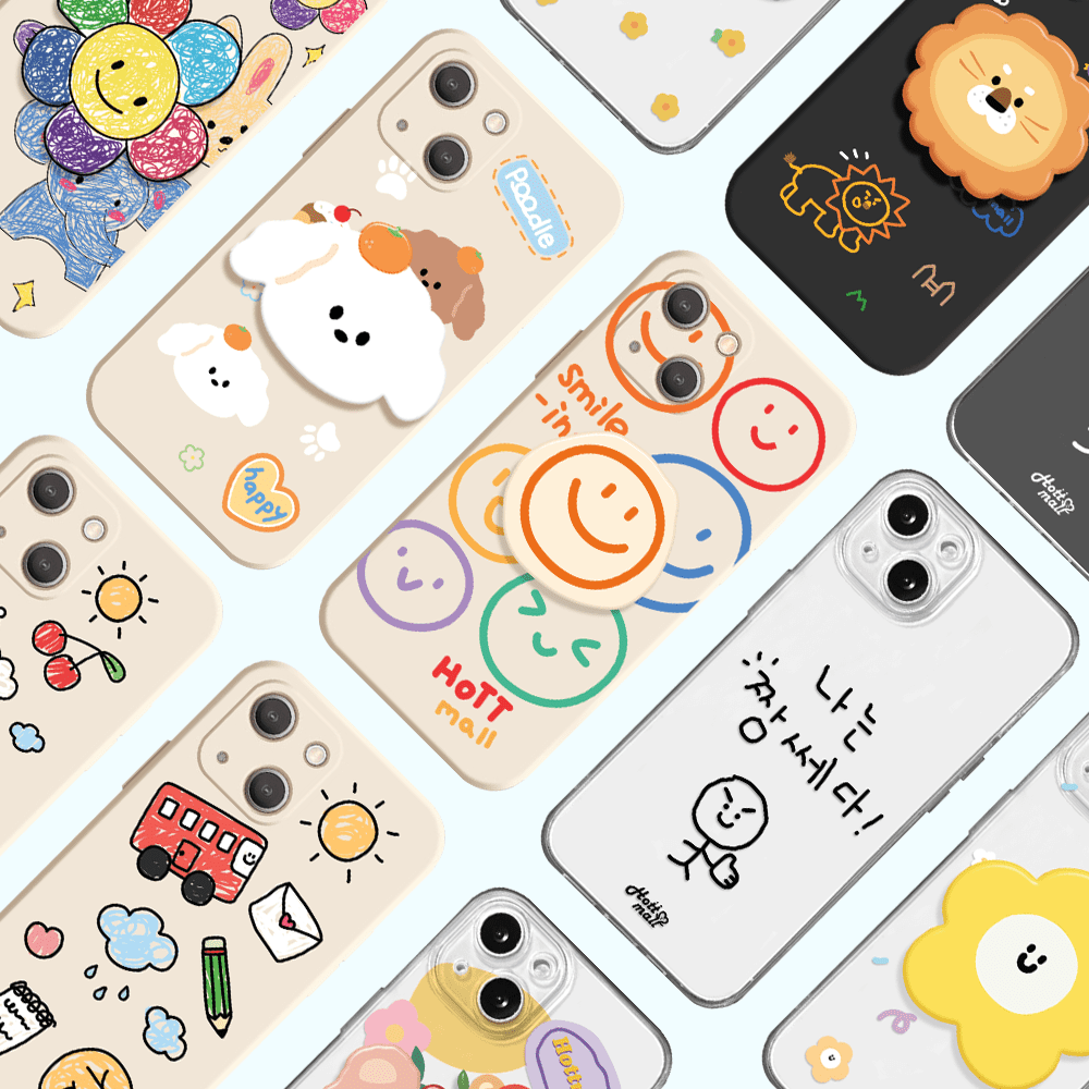 갤럭시S10 5G 귀여운 캐릭터 케이스 스마트톡 케이스 전기종 모음 18,500원