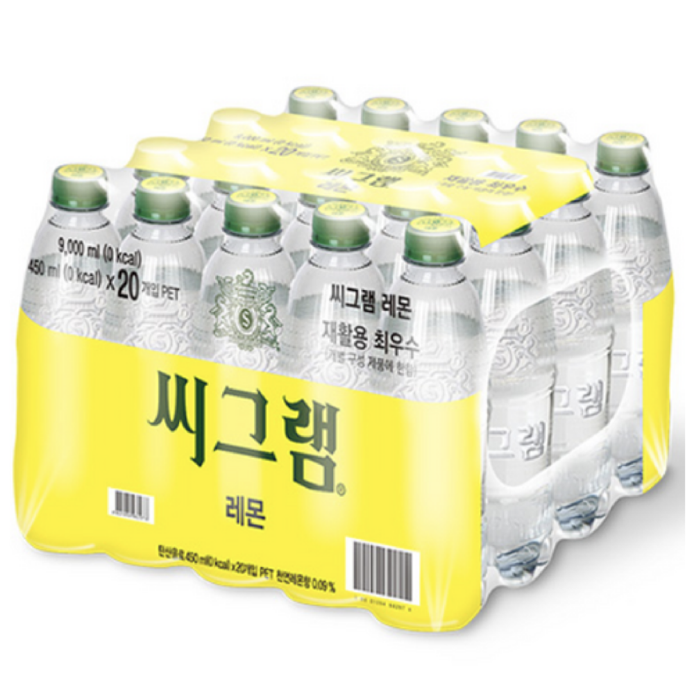 코스트코 씨그램 탄산수 레몬 450ml x 20 개입 37,820원