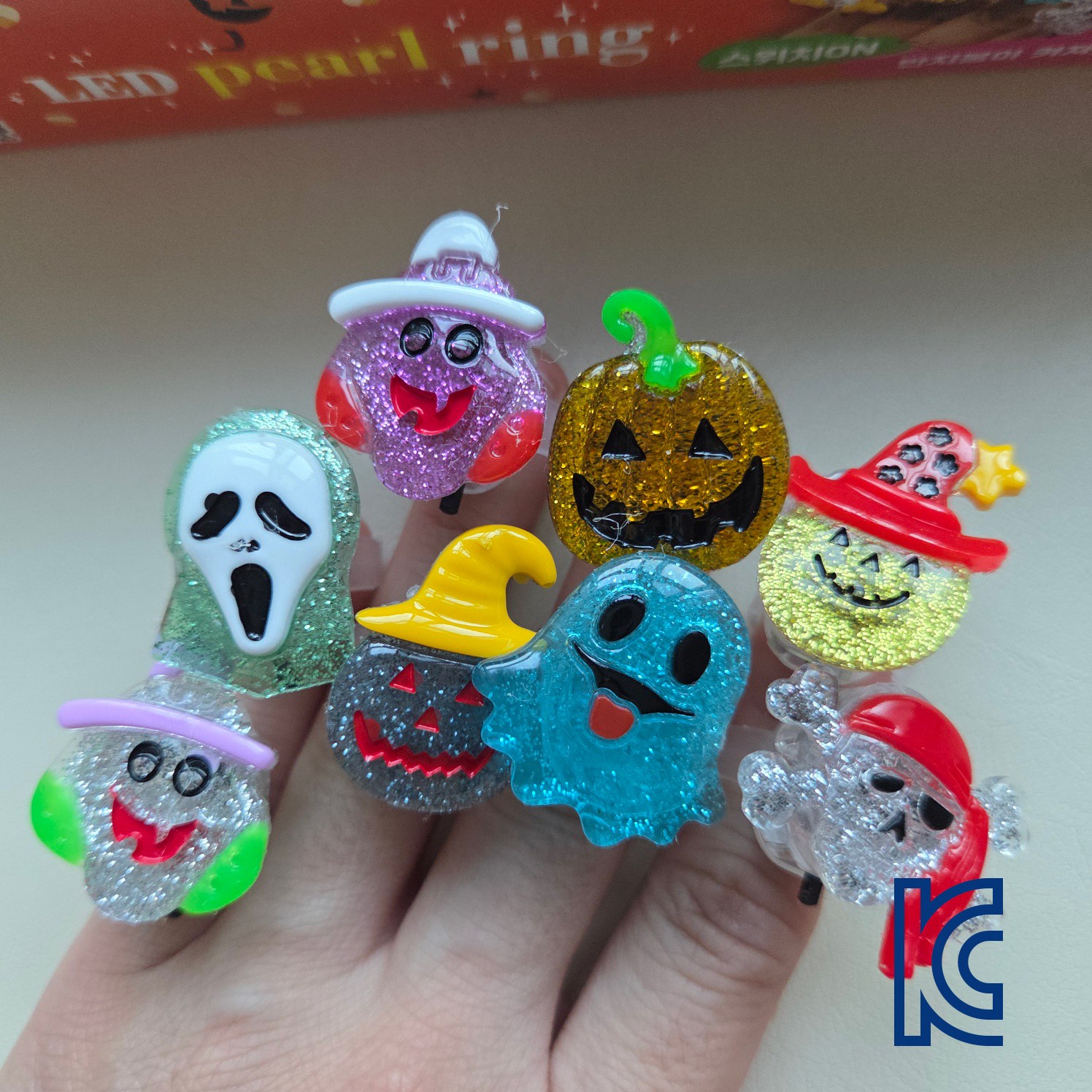 할로윈반지 LED반지 어린이용 불들어오는반지 KC인증 9,990원