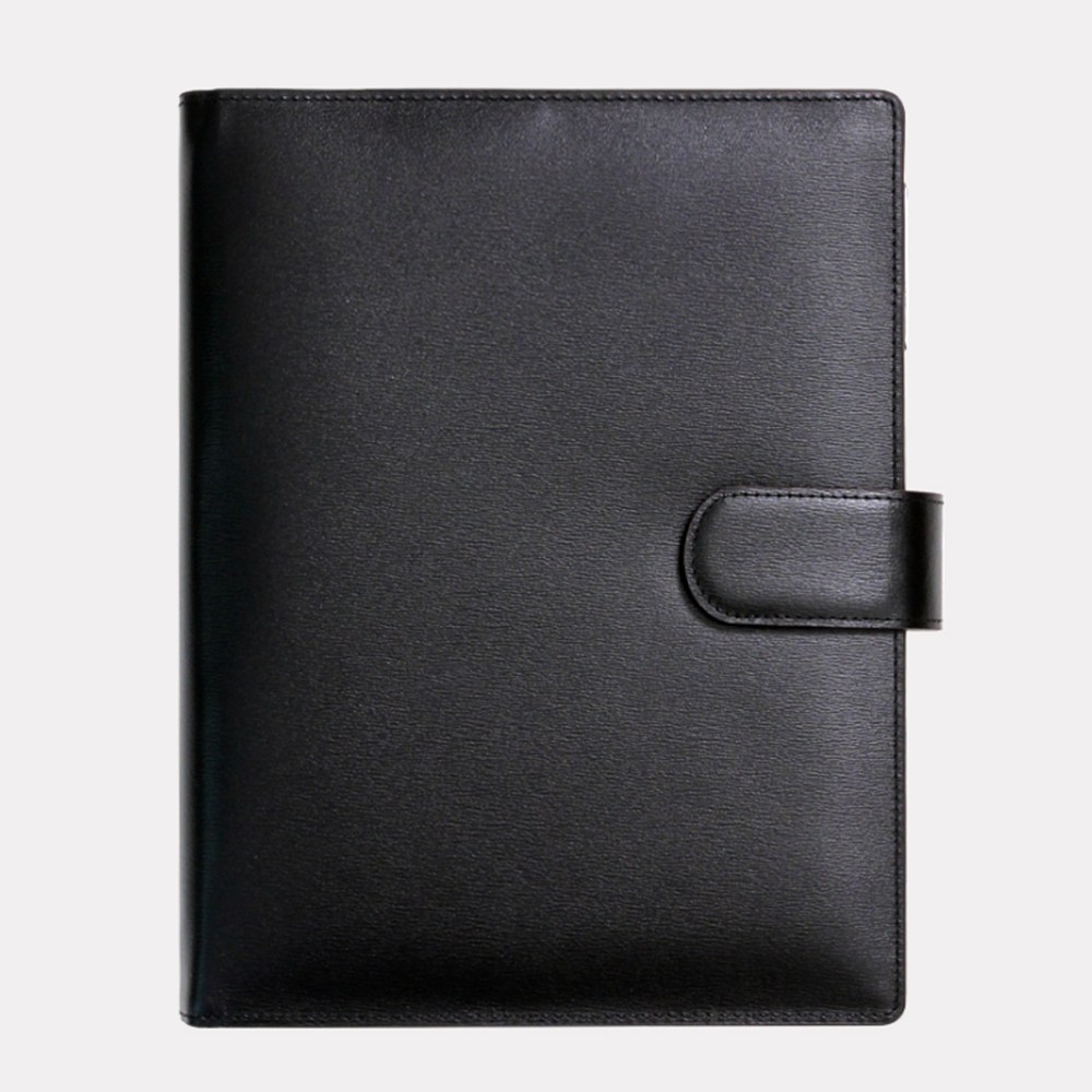 2026년 25절 A5 소가죽 6공 가죽 업무용 업무 만년 시스템 다이어리 커버 모음 (이니셜 각인 가능), 1개, 리네아 블랙 D10297 149,000원