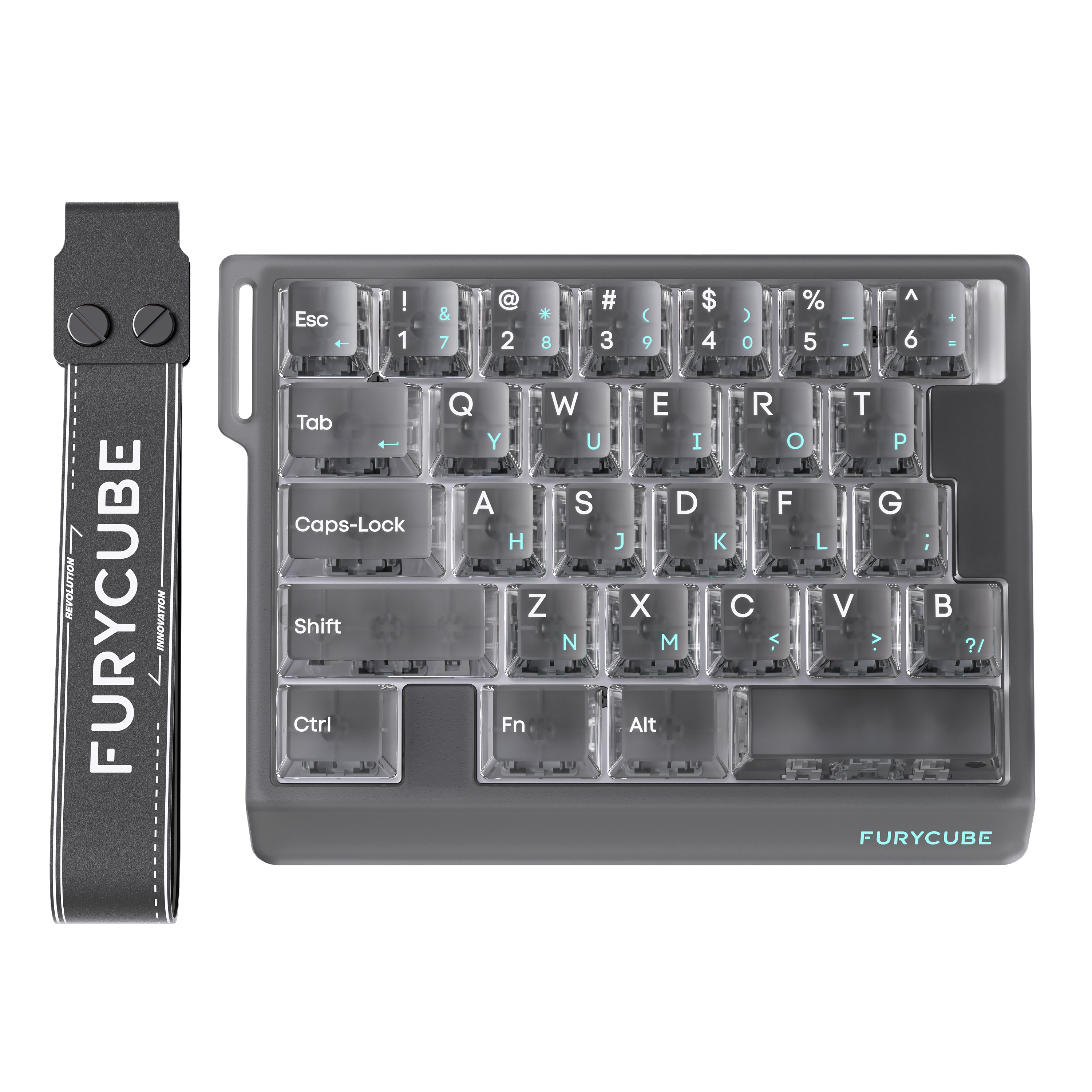 FURYCUBE M30HE 마그네틱축 원핸드 키보드 30키 고성능 8k 래피드 트리거 자석축 게이밍 키보드 기계식 e-sports 유선 LED 커스텀 등고선, 마그네틱축(자석축), 단일상품, 프로스트 그레이 46,900원