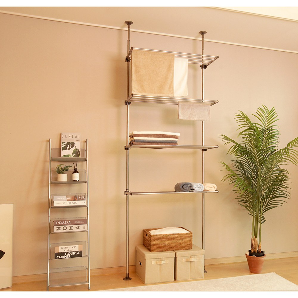 웰렉스 베란다 수직폴 빨래건조대(바닥과 천정사이) SJG, SJG 2032-4 (1000), 1개 132,000원