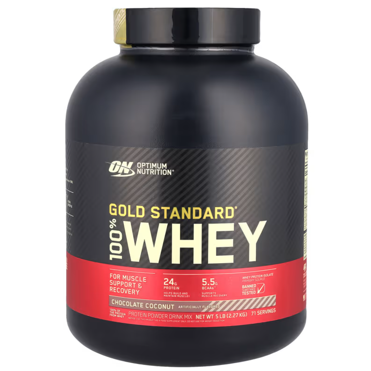 옵티멈뉴트리션 Gold Standard 100% 유청 초콜릿 코코넛, 1개, 2.56kg 156,160원