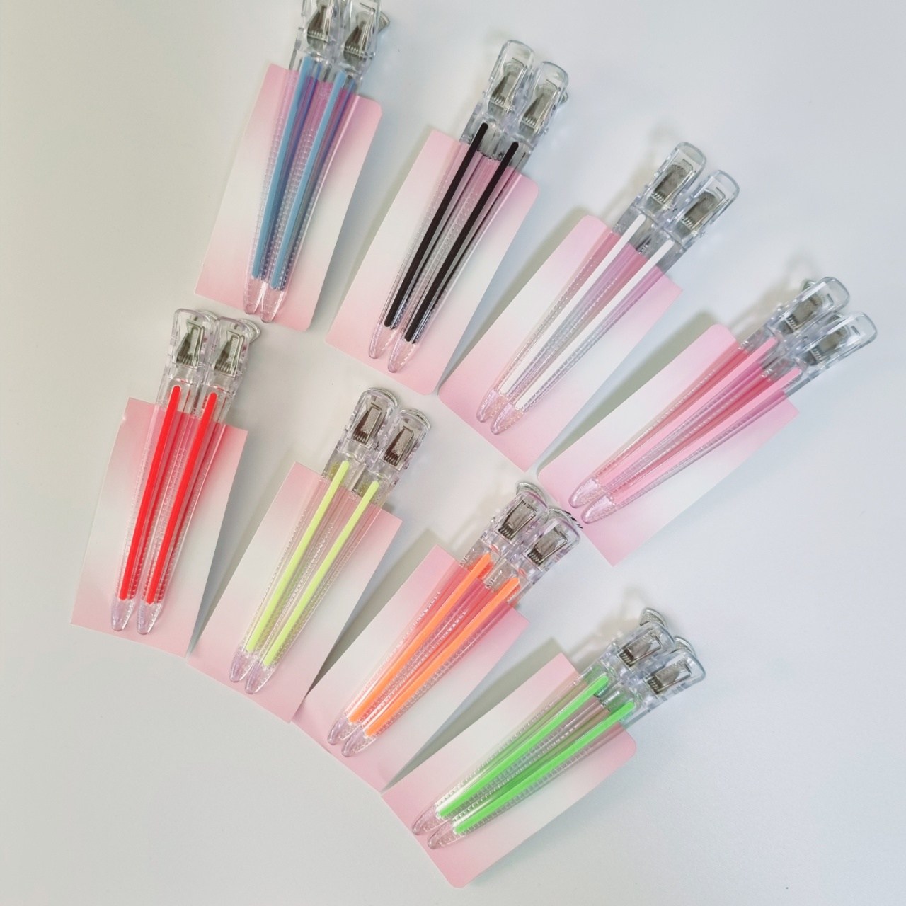 [빗나라]다카라 매직헤어핀셋 헤어클립 미용실집게핀 2p 투명시리즈 8컬러, 투명-블루, 2개 9,900원