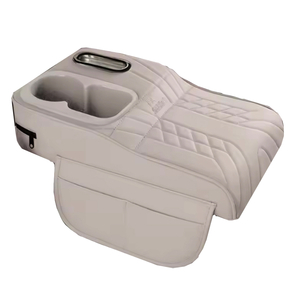 셀렉트템 차량용 콘솔 쿠션 팔걸이 수납함 컵홀더, 1개, 그레이 10,400원