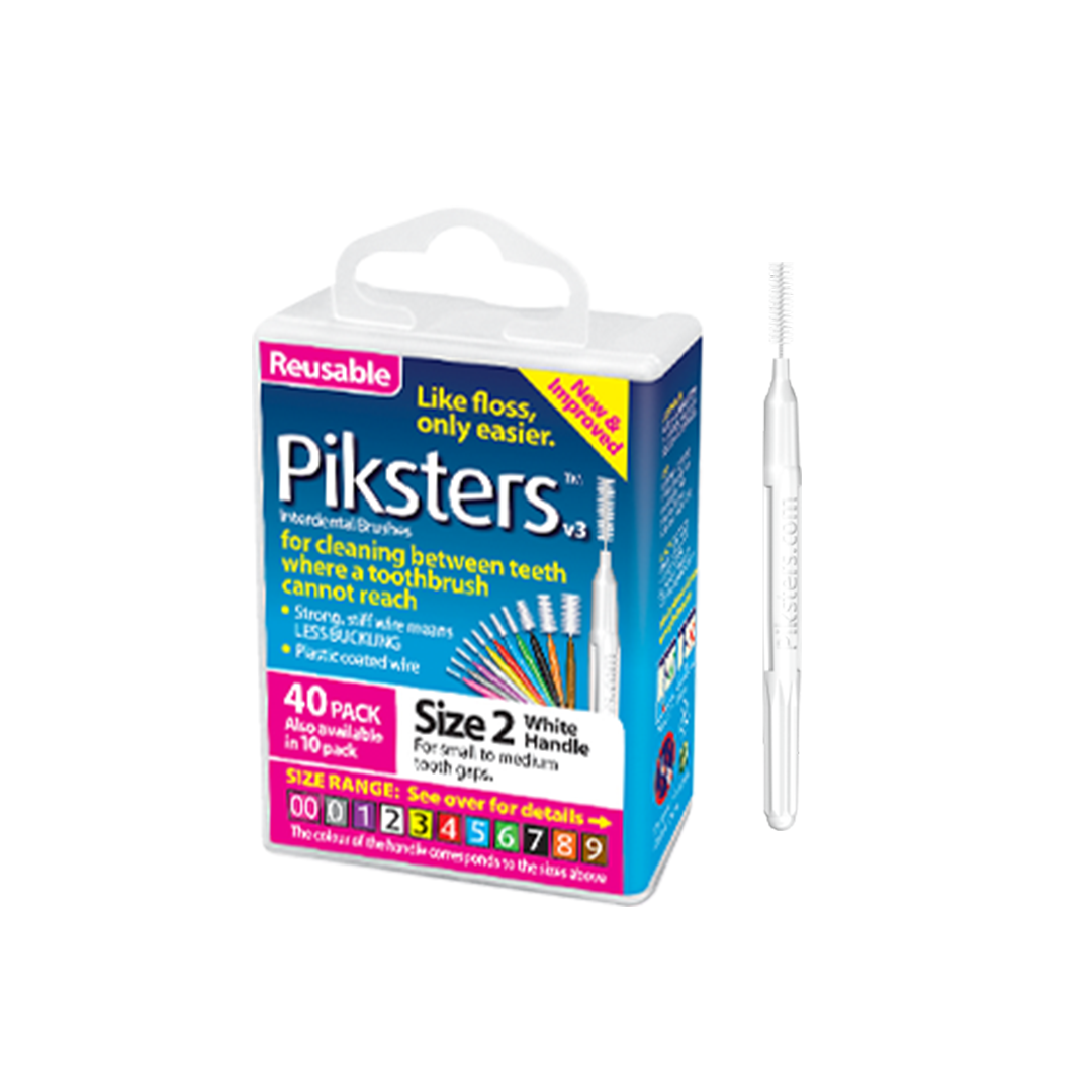 [호주산 전세계 1위 품질검증] 픽스터스 치간칫솔 치실 I형 000-3 SIZE 대용량 (사이즈 상세페이지 확인), 1세트, 40개입, 0.8mm 38,100원