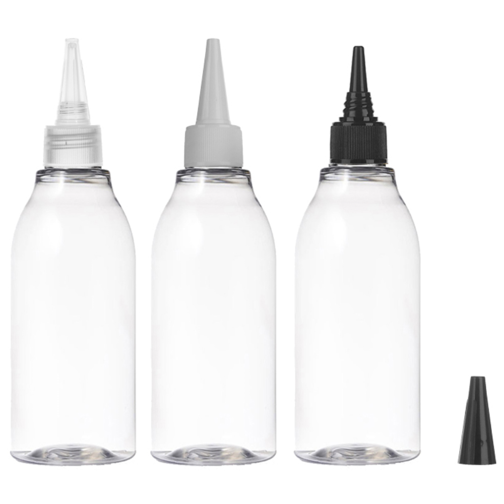 [10-25개묶음판매] 뾰족캡용기 120ml 150ml 200ml 250ml 300ml 500ml 오일병 염색약공병 허브스프레이공병, 25개 18,380원