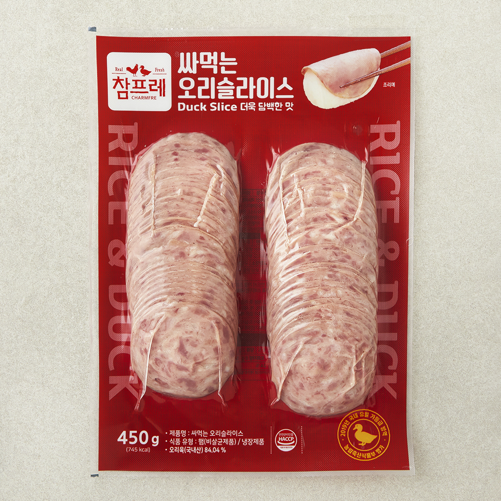 [로켓프레시] 참프레 싸먹는 오리슬라이스, 450g, 1개 9,990원