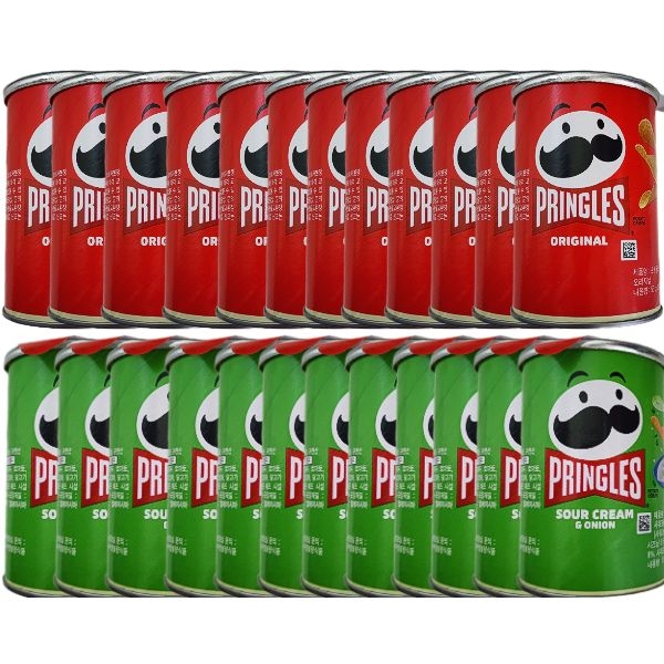 프링글스 오리지널 어니언 53g 24개 (각12개), 1세트, 1.27kg 29,220원