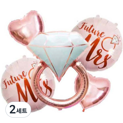 미미파티 프로포즈 브라이덜샤워 반지 하트 풍선 세트 14,040원