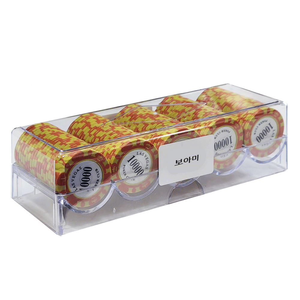 보아미 국제규격 데칼클레이  포커칩 100p 아크릴세트 18,980원