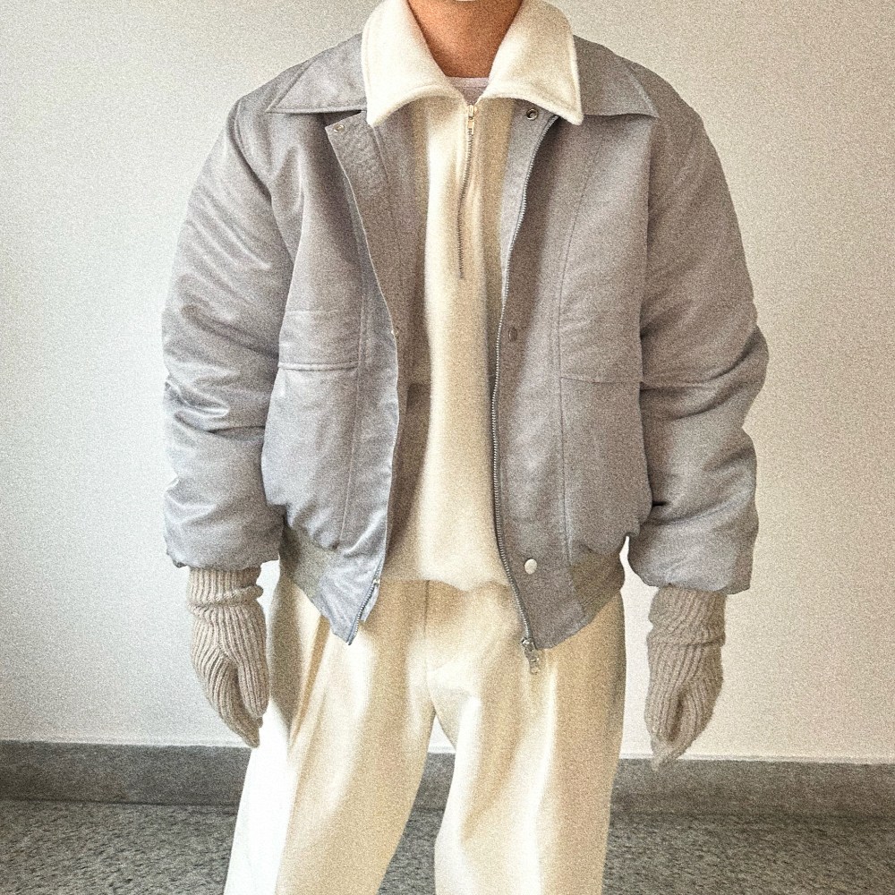 어깨 +5cm 항공 투웨이 크롭 패딩 점퍼 아우터 숏 남친룩 프리미엄 겨울코디 자켓 오버핏 116,730원