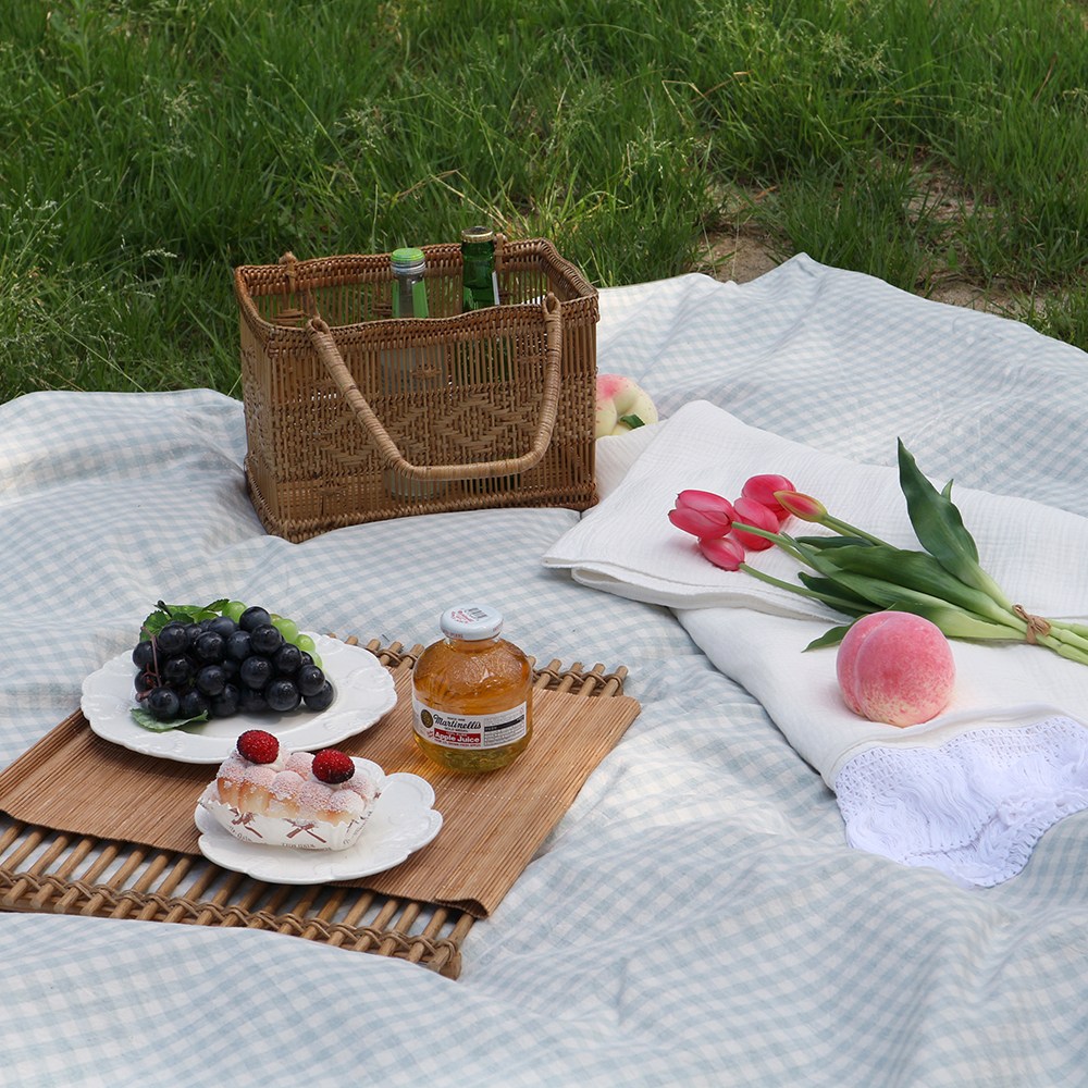 픽홈 피크닉매트 피크닉돗자리 체크 방수 린넨 야외 돗자리 5컬러, 현재가 19,900원