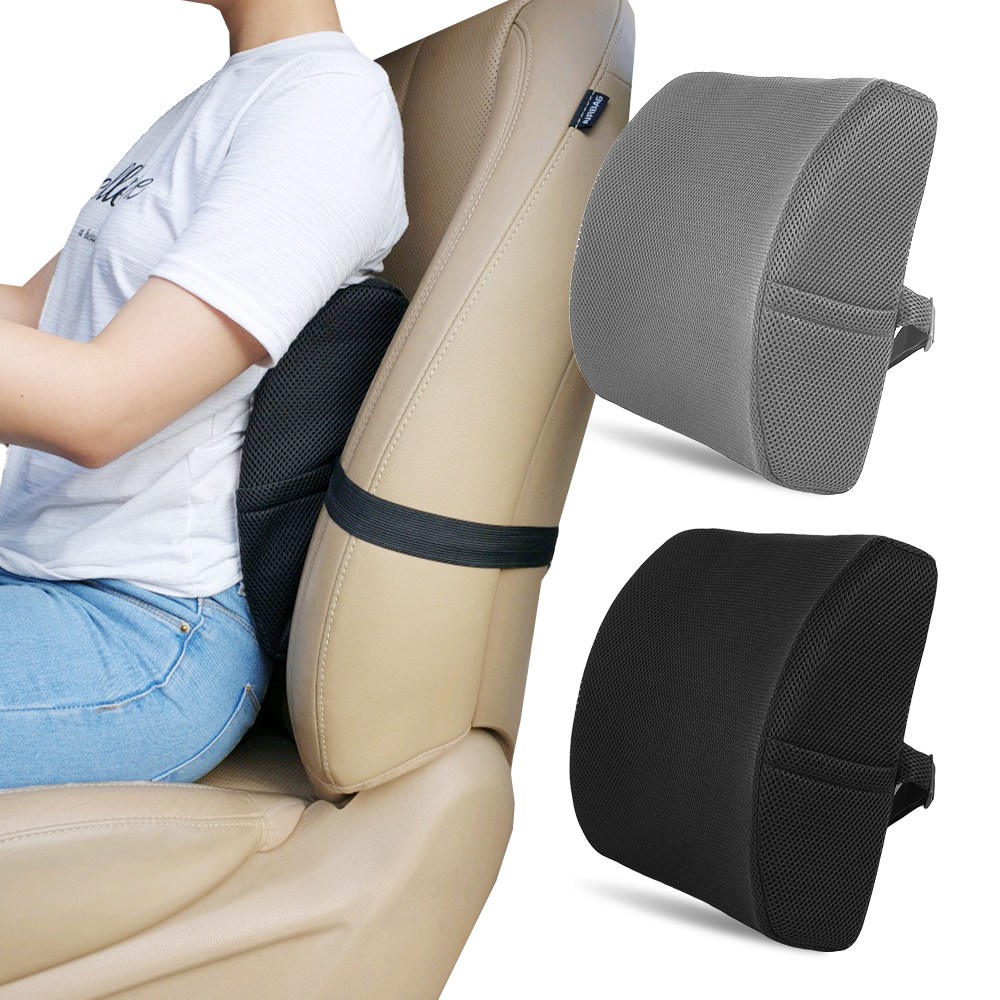 의자 허리 받침 요추 받침대 자동차 시트 사무실 전동 휠체어 허리쿠션 등받이 등쿠션 메모리폼 14,900원